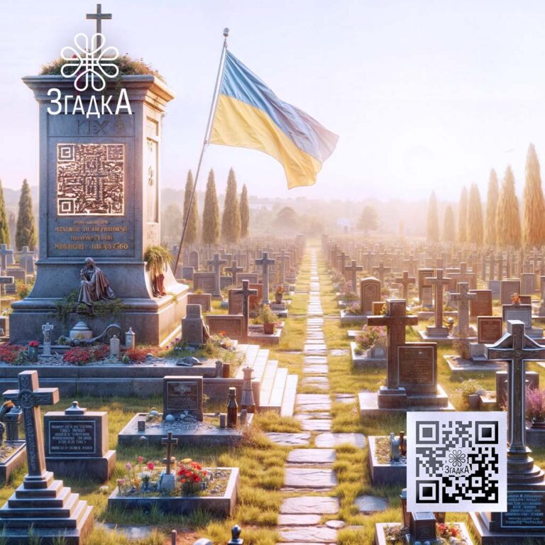 QR-код на пам'ятник з відео з «Згадка» — сучасний спосіб увіковічнити пам'ять про важливі моменти життя.