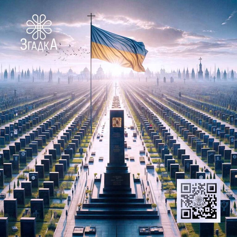 QR-код на пам'ятнику для відео з «Згадка» — сучасний спосіб увіковічнити пам'ять про важливі моменти життя.