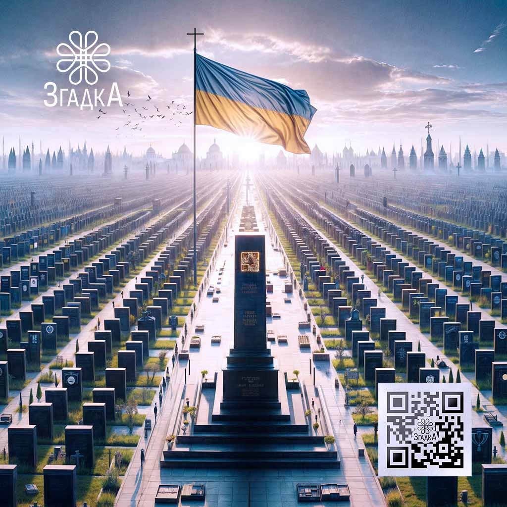 QR-код на пам'ятнику для відео з «Згадка» — сучасний спосіб увіковічнити пам'ять про важливі моменти життя.
