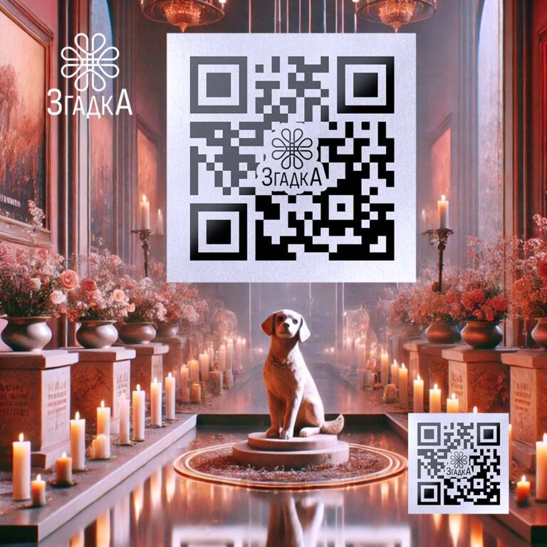 QR пам'ятник тварини від «Згадка» — інноваційний спосіб вшанування пам'яті про домашнього улюбленця.
