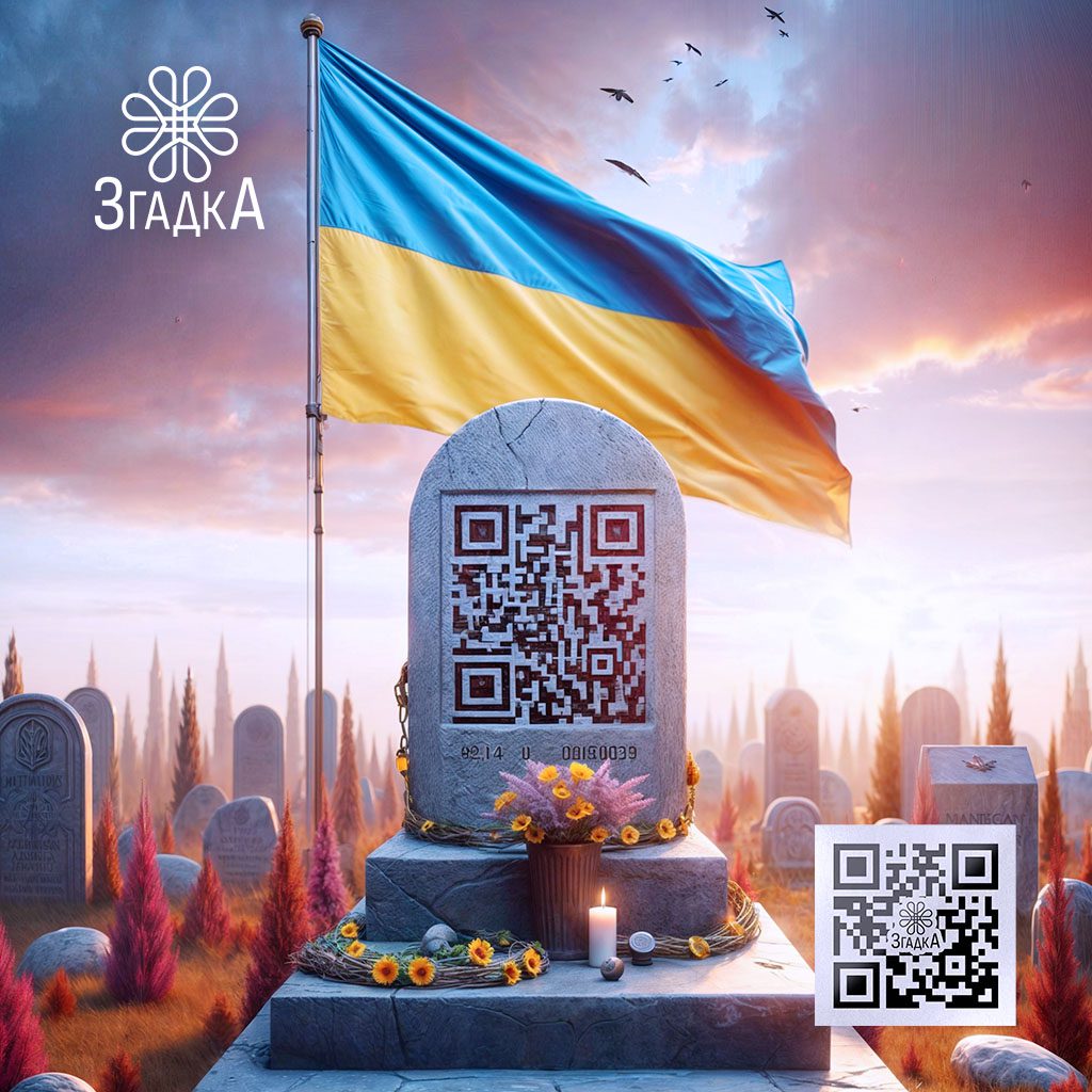 Надгробний QR-код для меморіалу – новітній спосіб увічнення спогадів.