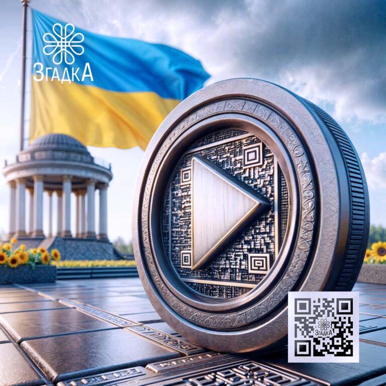 Пам'ять через QR-код для героїв — сучасний спосіб зберегти історії про відважних захисників. Відео від Згадка доступне через QR-код на пам'ятнику.