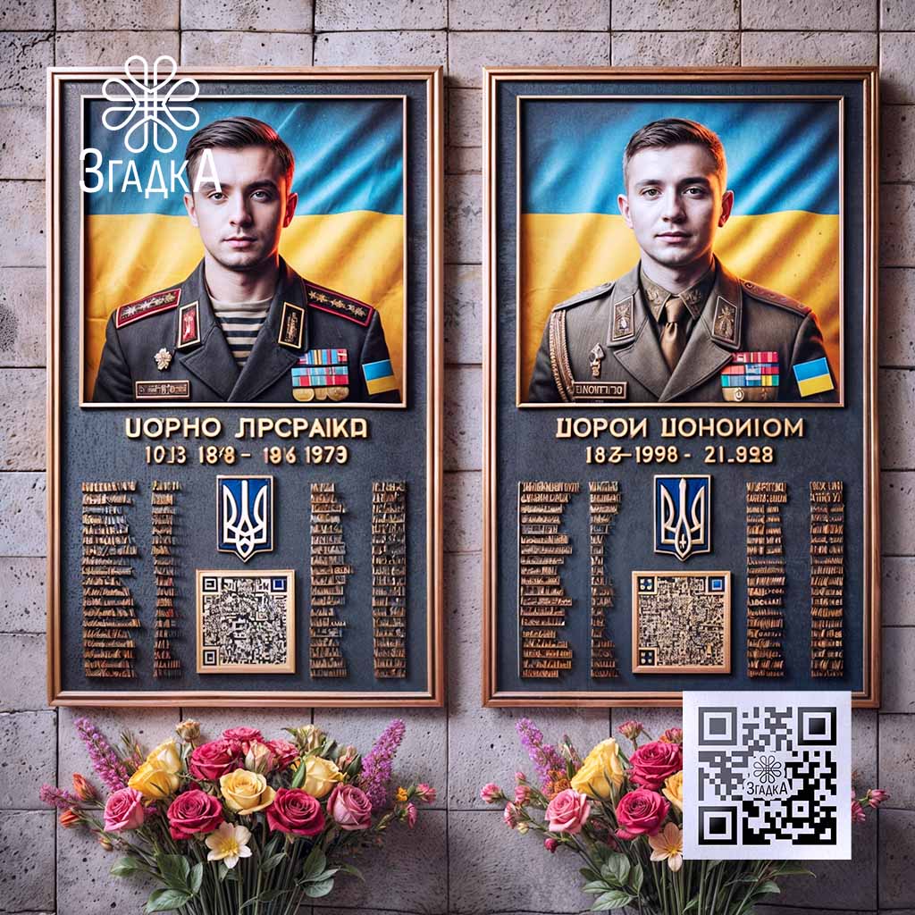 Дошка пам’яті від ЗГАДКИ — якісний символ вшанування та пам’яті.