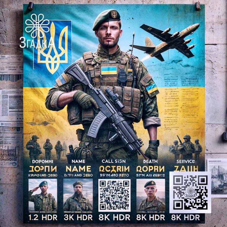 Меморіальні банери для збереження пам’яті та вшанування героїв.