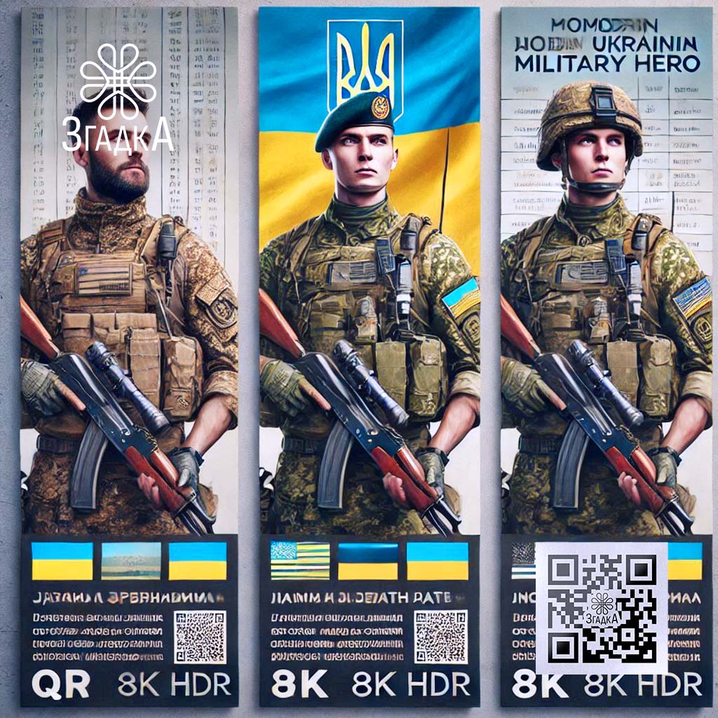 Меморіальні банери для громад із інтегрованим QR-кодом.