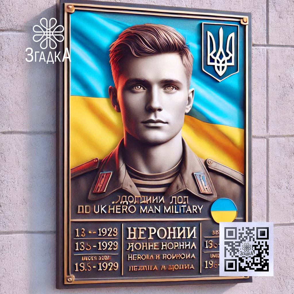 Меморіальні дошки пам’яті героїв від ЗГАДКИ з інтерактивними можливостями.
