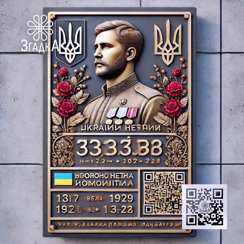 Меморіальні дошки з QR кодами для інтерактивного збереження пам’яті.