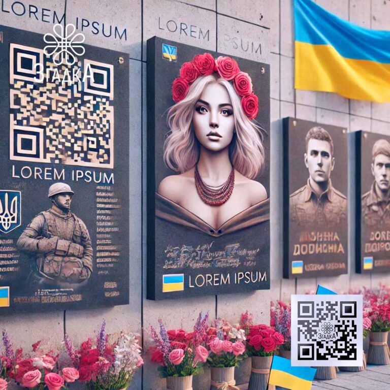 Меморіальні таблички на замовлення від компанії ЗГАДКА — якісне рішення для увічнення пам’яті.