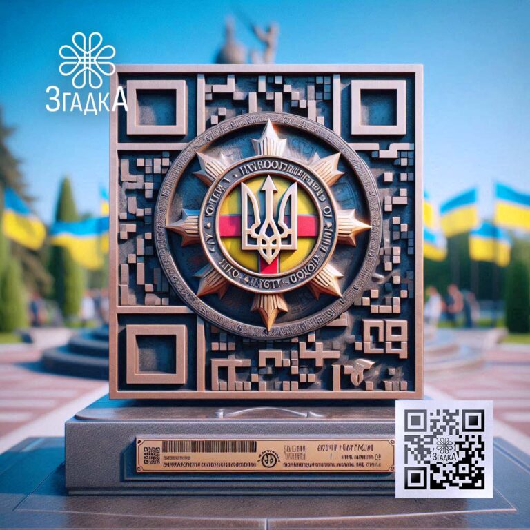 Цифрова платформа пам’яті Меморіал з інтерактивним доступом через QR-код.