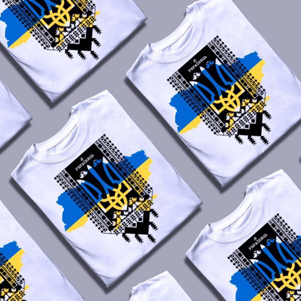 Патріотична футболка "Я українець" у стилі вишиванки