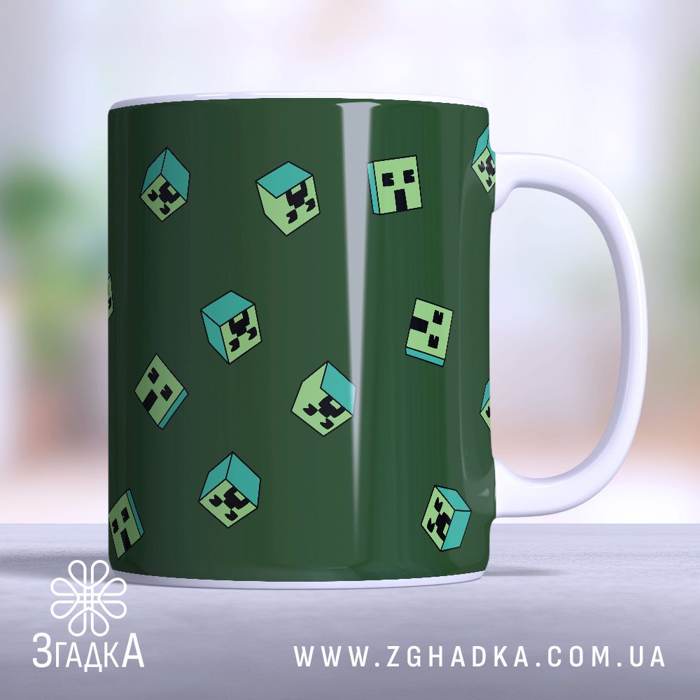 Чашка Creeper Minecraft Геймер (Chashka_Creeper_Minecraft_Heymer)