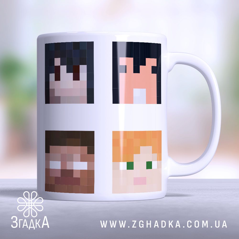 Чашка Minecraft герої улюбленої гри (Chashka_Minecraft_heroi_ulyublenoyi_hry)
