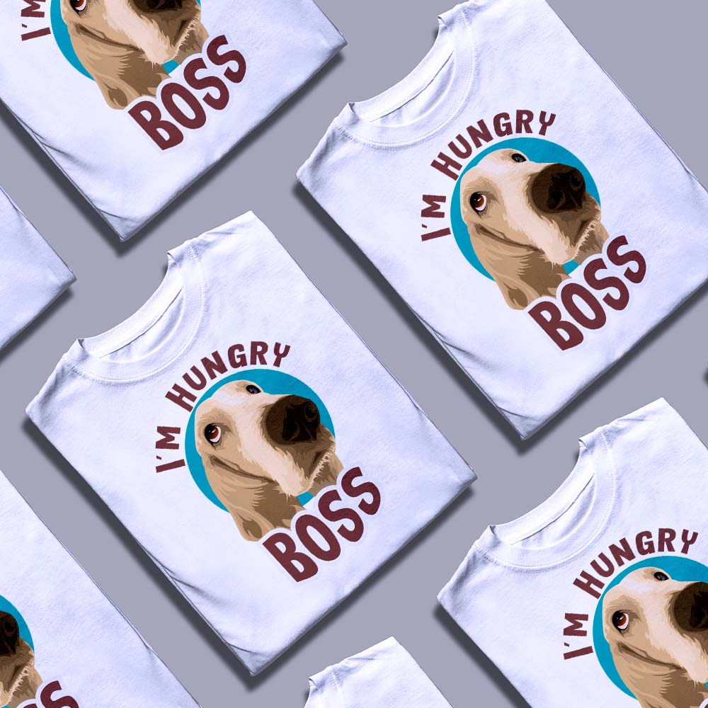 Футболка I'm Hungry Boss якісний друк