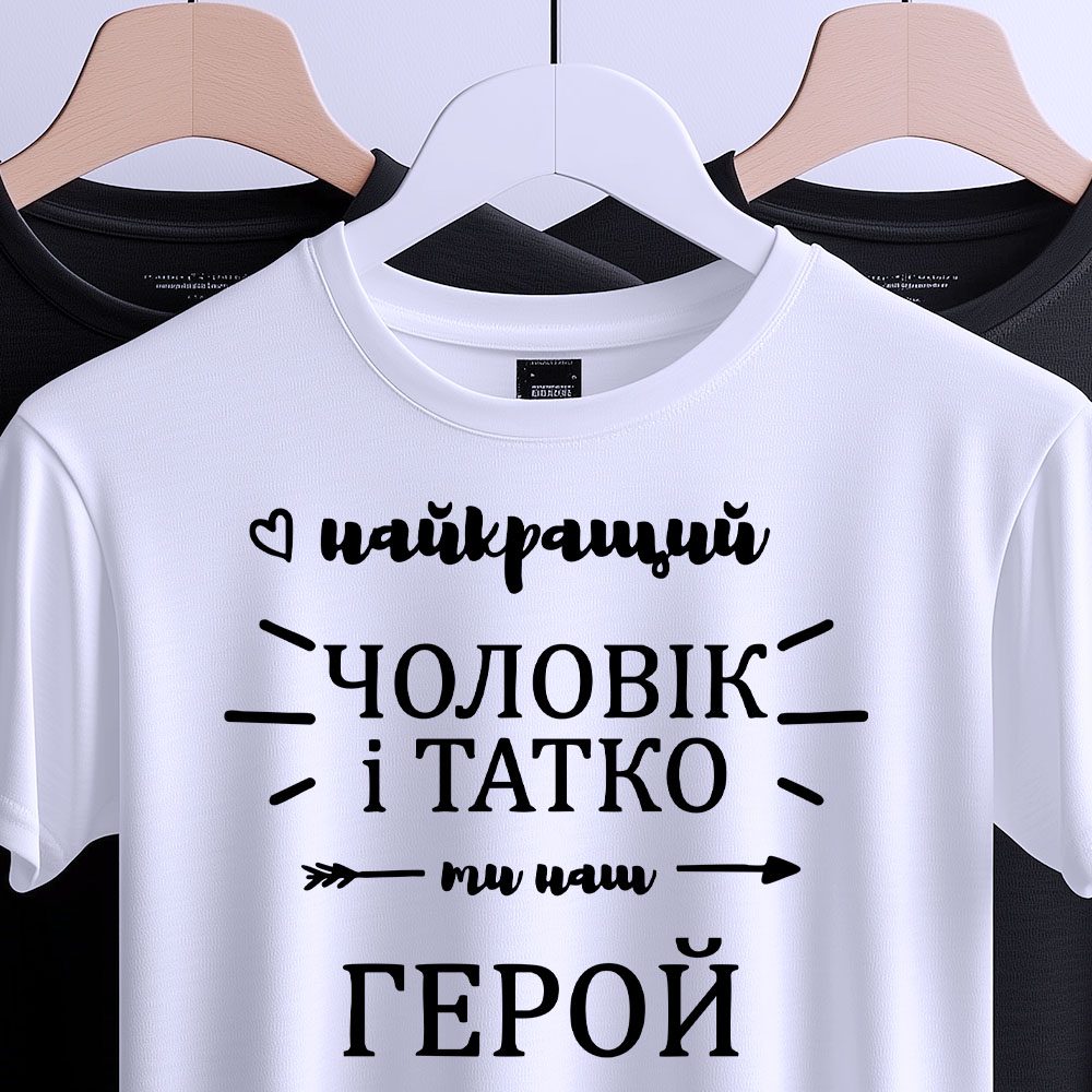Футболка Найкращий Чоловік Тато – ідеальний подарунок для батька.