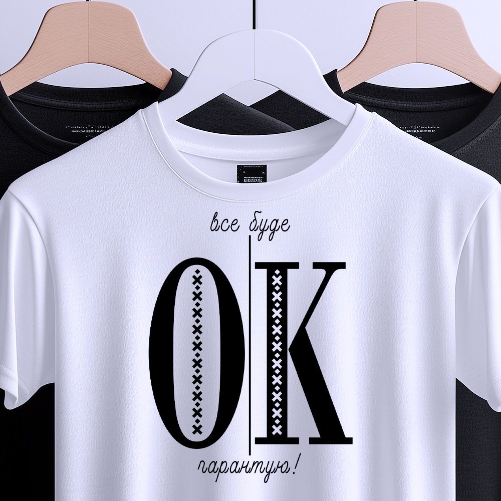 Футболка Все буде OK стильний дизайн.