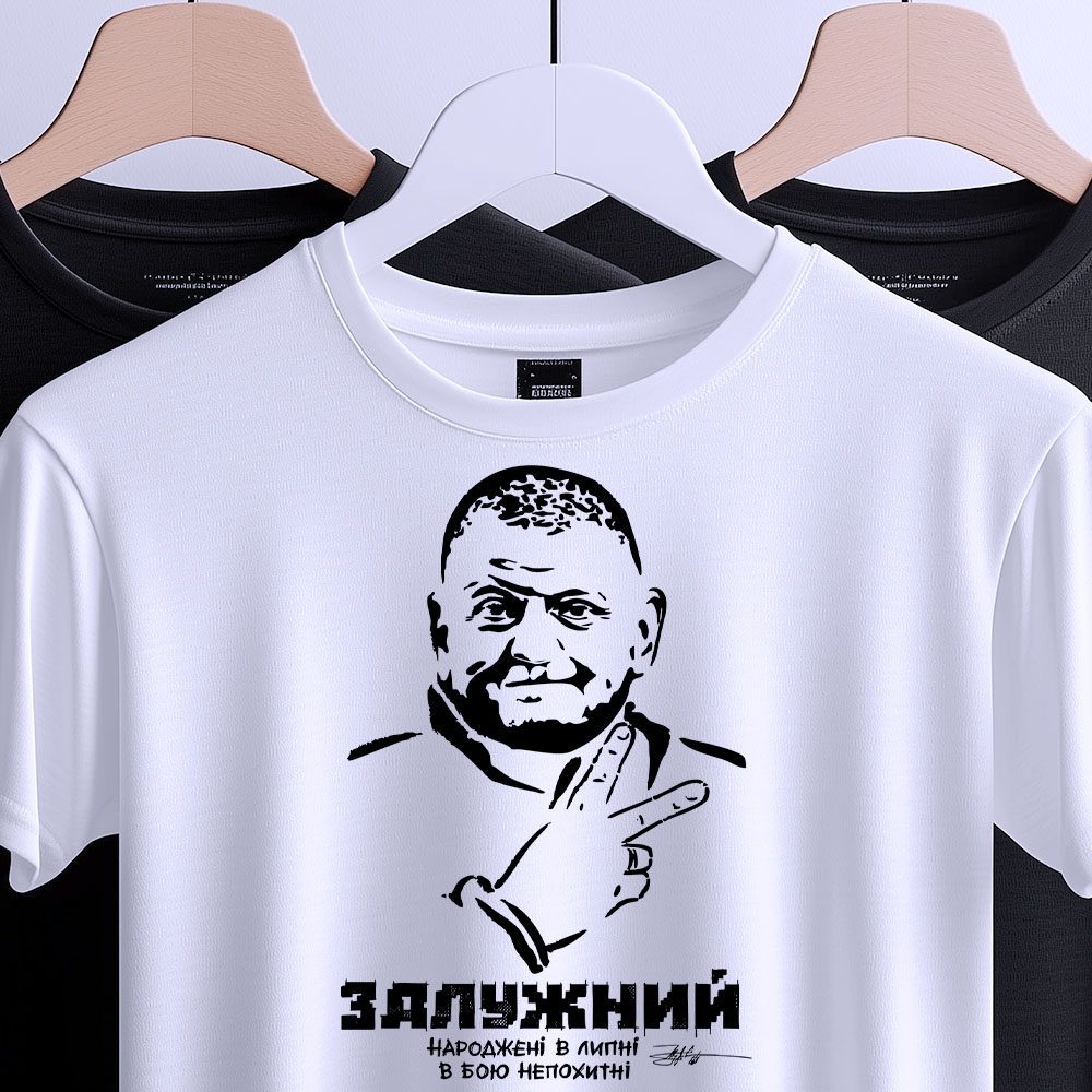 Футболка Залужний народжені в липні біла