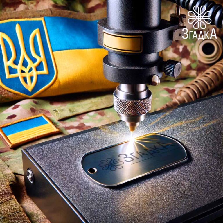 Жетон військовий у Бердичеві – металевий аксесуар із лазерним гравіюванням.