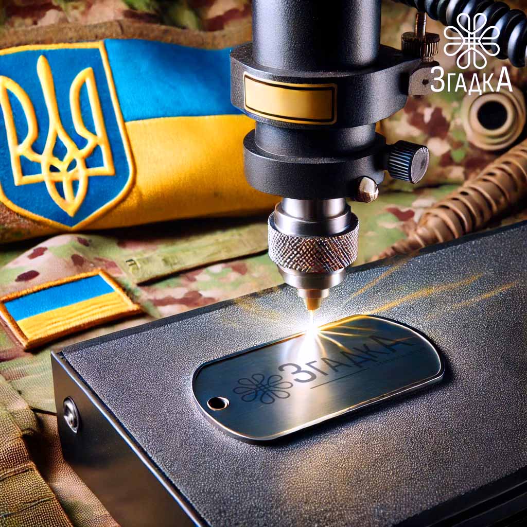 Жетон військовий у Бердичеві – металевий аксесуар із лазерним гравіюванням.