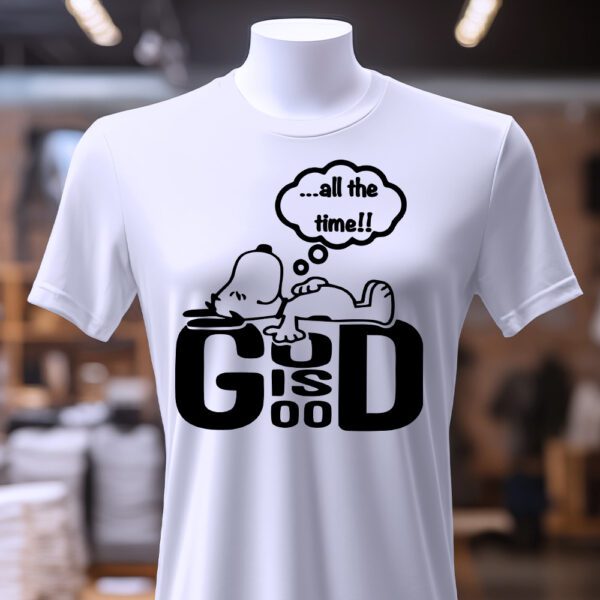 Футболка God Is Good Always, стильне поєднання з повсякденним одягом