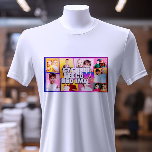 Футболка GTA з фото - варіанти кольорів та розмірів.