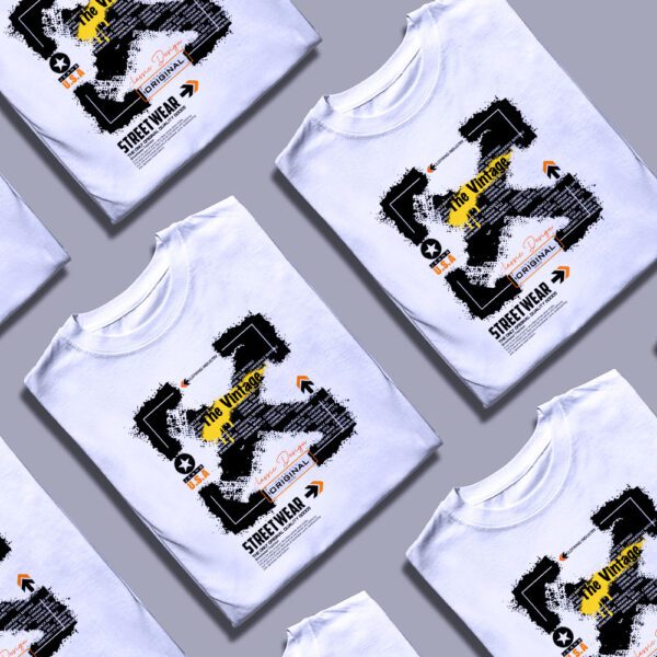 Футболка Street Vintage Style, фокус на написи The Vintage і Classic Design