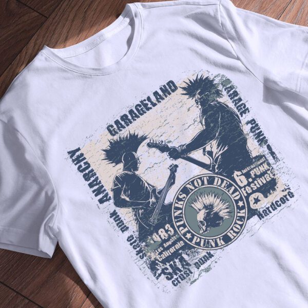 Футболка Punks Not Dead Shirt, демонстрація двошарової тканини