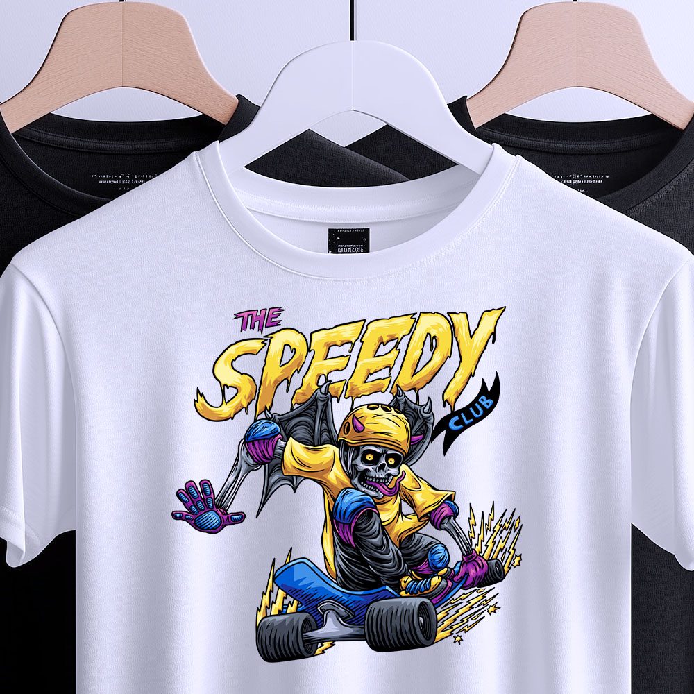 The Speedy Club Shirt, загальний вигляд футболки з яскравим принтом
