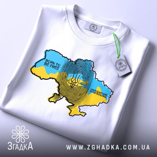 Футболка Народжений бути вільним - детальний вид орла.