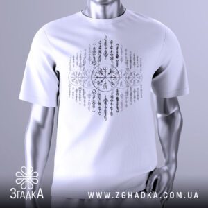 Футболка Вікінг Символи Захист з зображенням Вегвізіра та рун.