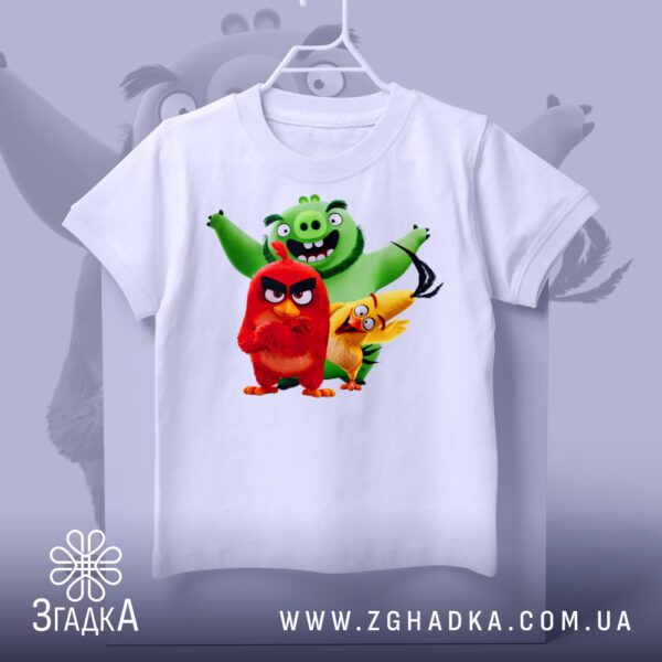 Футболка Angry Birds Компанія з усіма улюбленими персонажами.