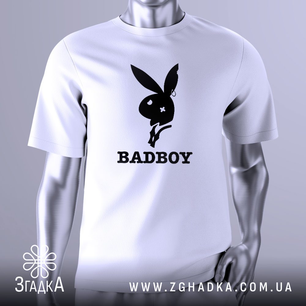 Футболка Bad Boy Playboy з логотипом бунтарського кролика.