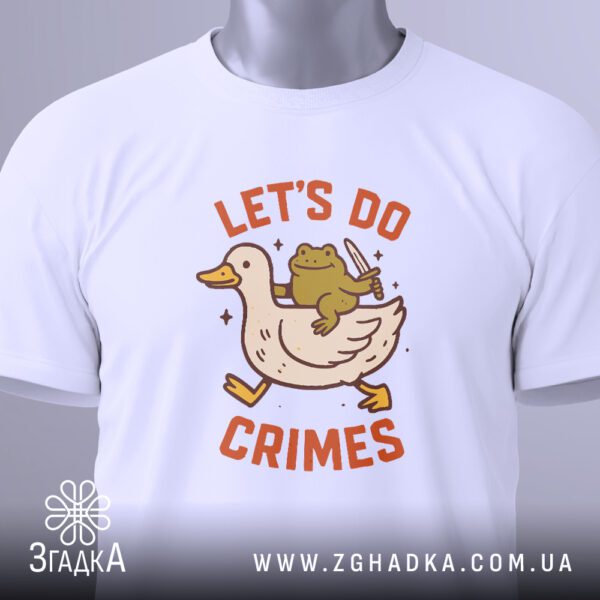 Футболка Дует Злочинців Подарунок - деталі мультяшної качки.