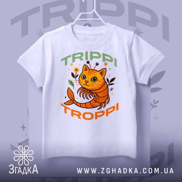 Футболка Кіт Trippi Troppi з котокреветкою.