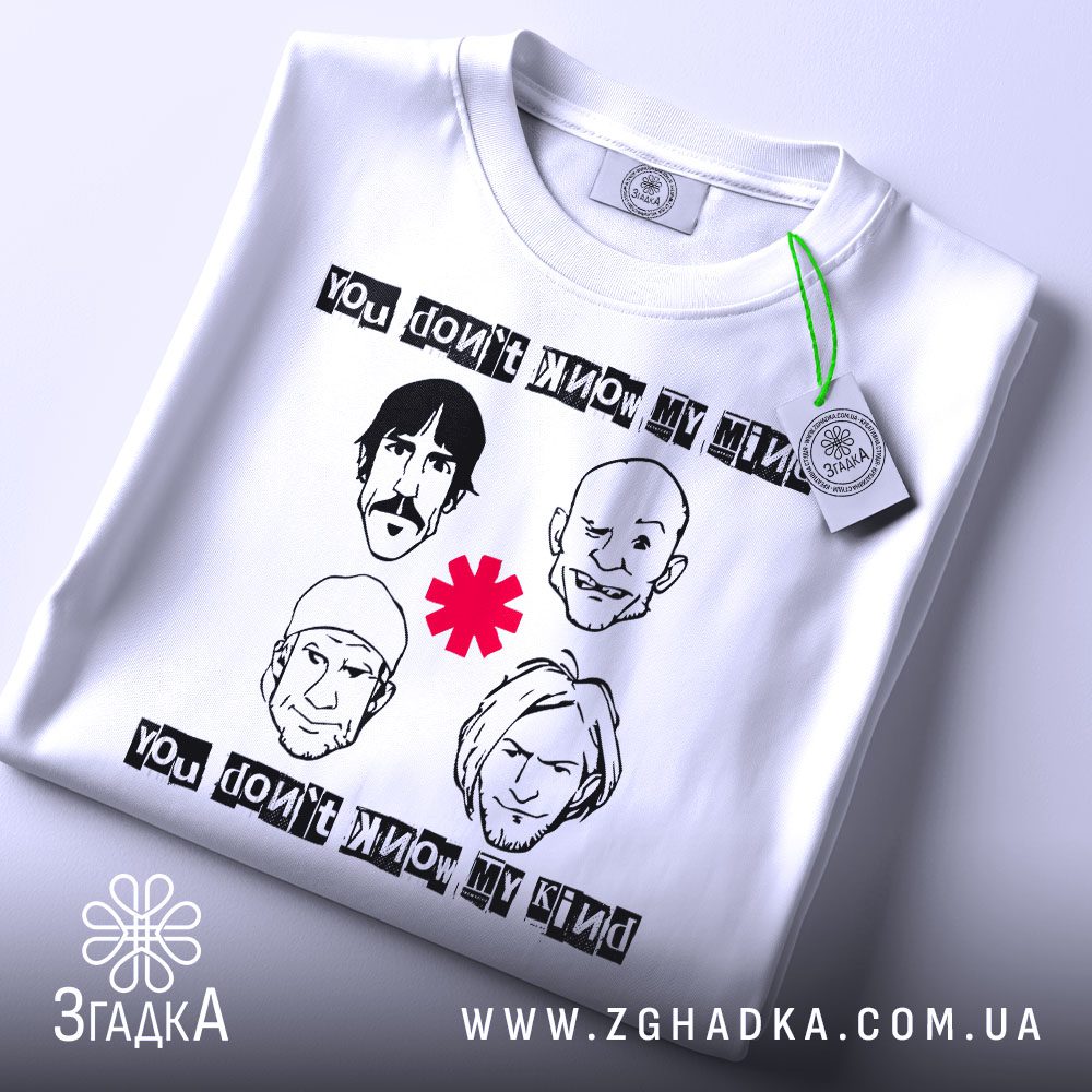 Футболка Red Hot Chili - портрет Anthony Kiedis.