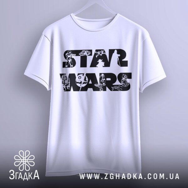 Футболка Star Wars Силуети - силует TIE fighter в літері T.