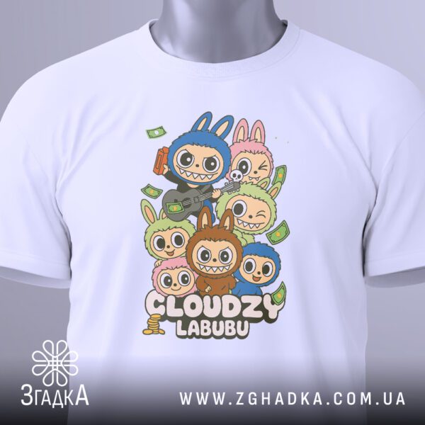 Бавовняна футболка з героями Labubu