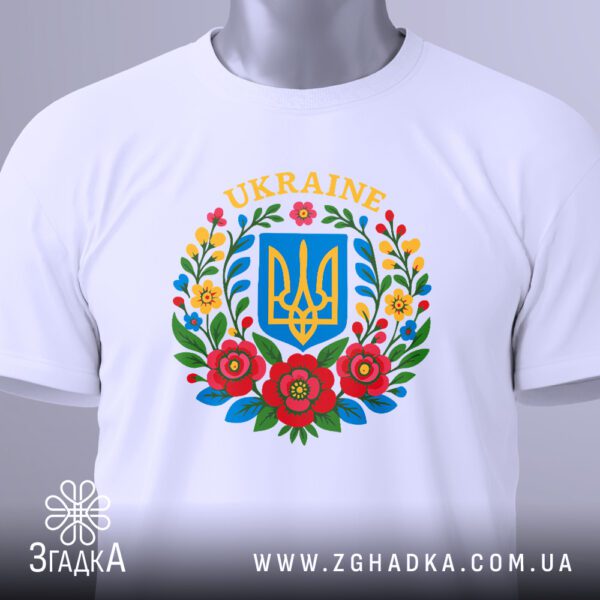 Квітковий принт з тризубом