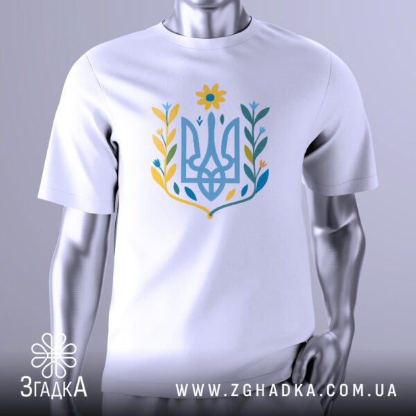 Герб України з квітами