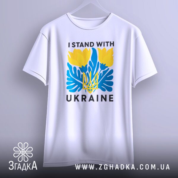 Тризуб з квітами футболка