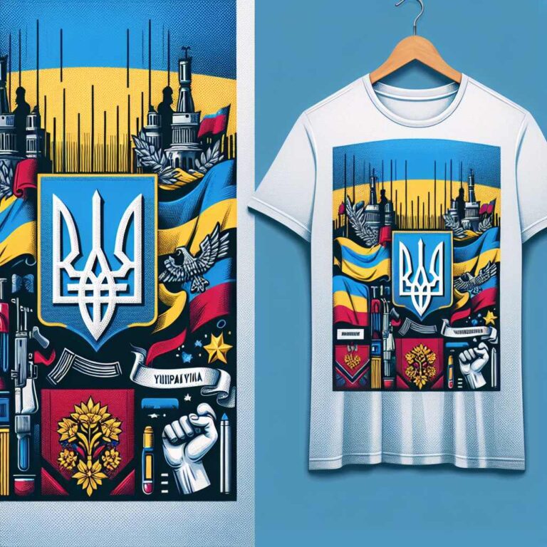 Футболка патріотична українська купити, зображено стильний дизайн з національними символами.