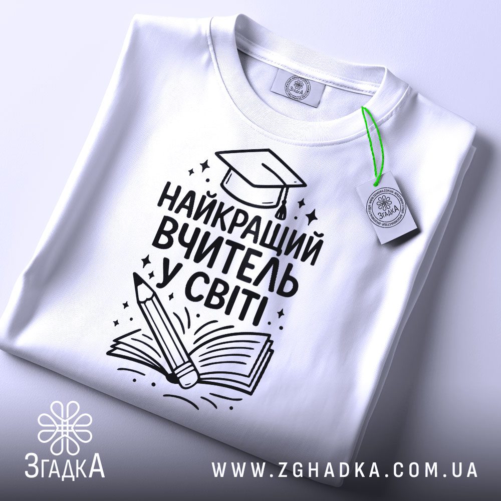 Футболка подарунок для педагога на манекені.