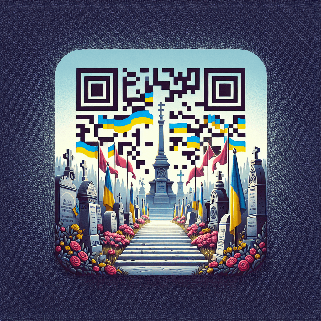QR-код на кладовищі допомагає зберігати пам'ять про близьких у сучасному форматі.
