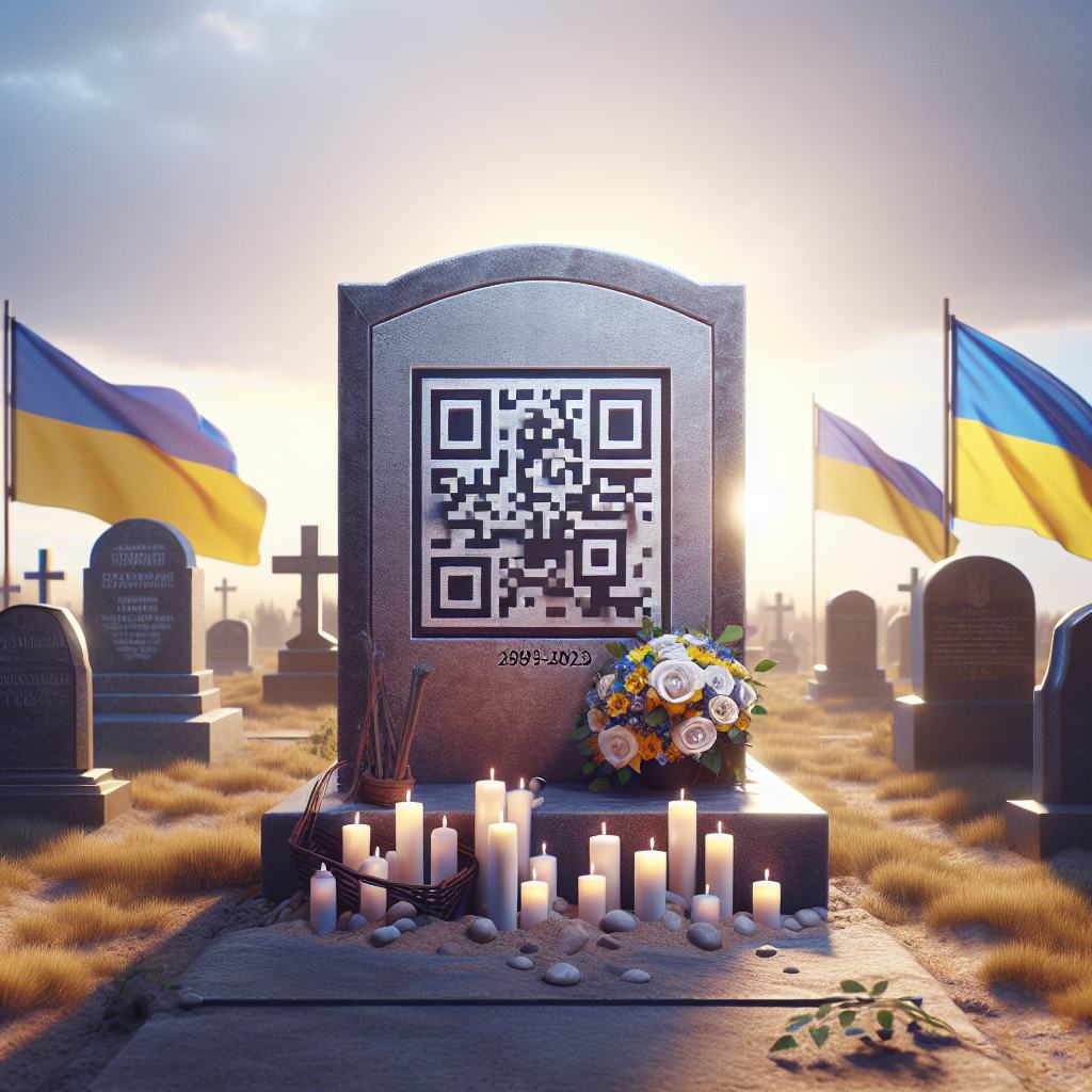 QR-код на могилі - новий спосіб зберегти пам'ять. Замовити у Згадка.