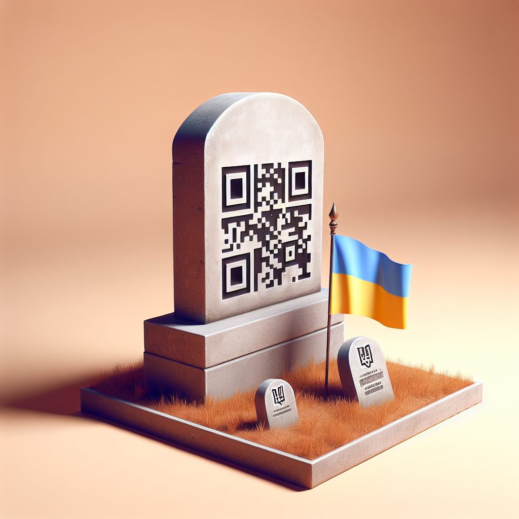 QR-код на надгробку зберігає пам'ять через мультимедійний контент.