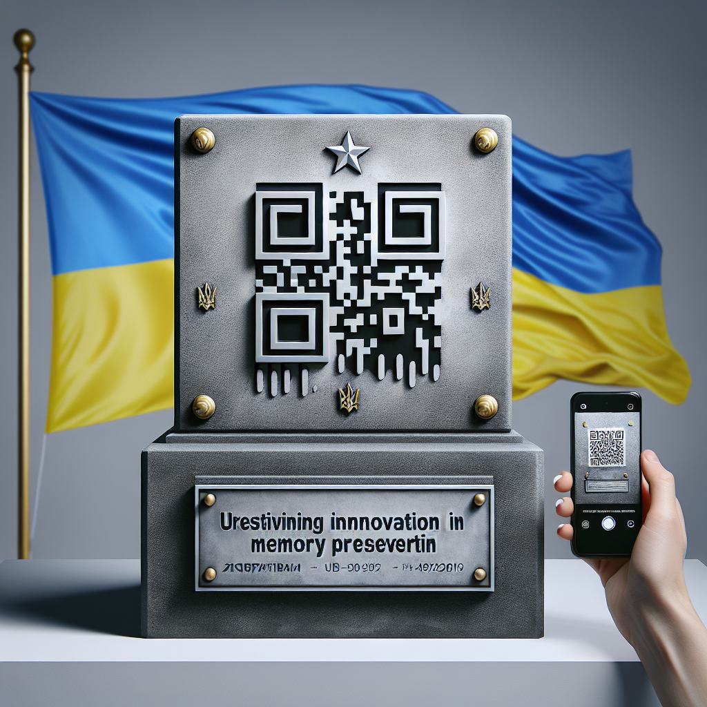 QR-код на пам'ятній плиті зберігає спогади для майбутніх поколінь.