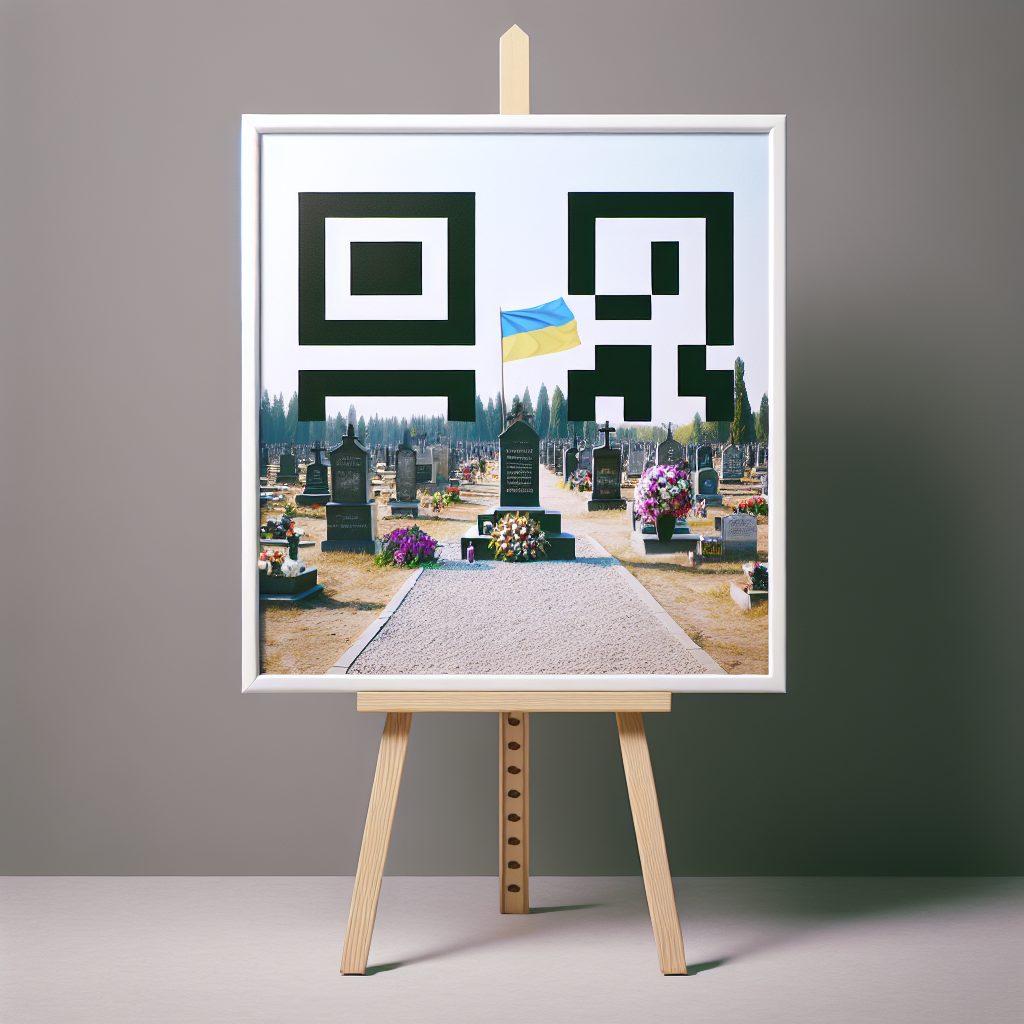 Як працює QR-код на кладовищі для збереження пам’яті.