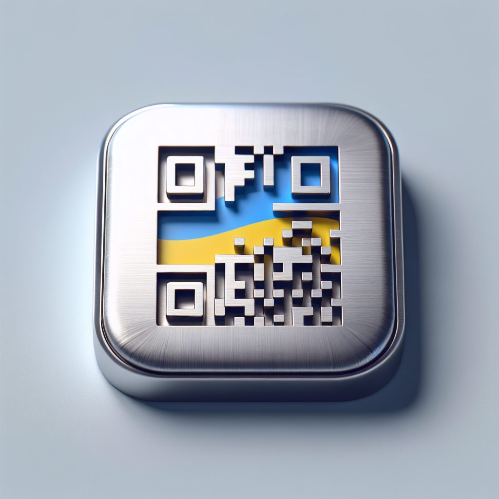 QR код на нержавійці забезпечує стильний і довговічний спосіб збереження даних.