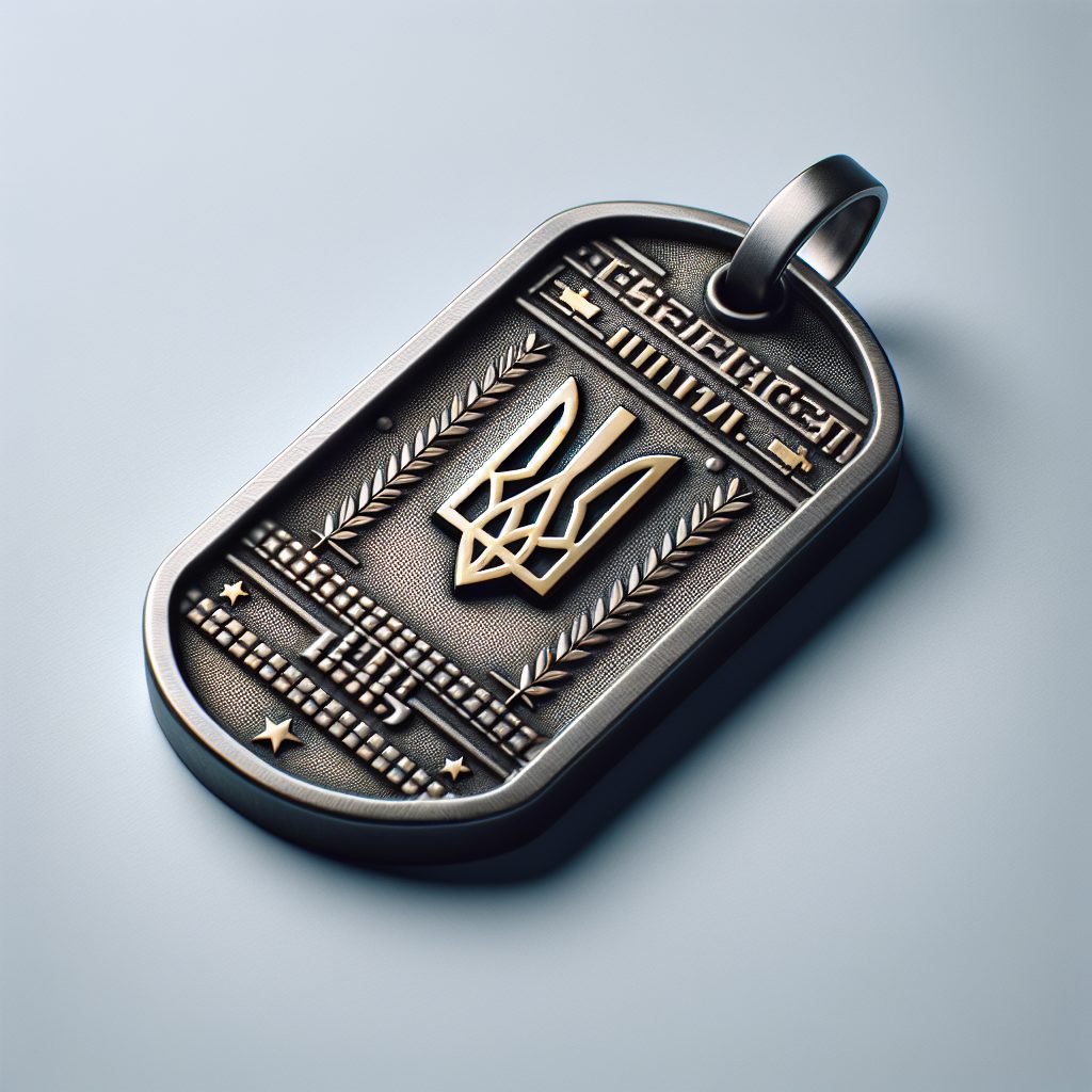 Військовий жетон з гравіюванням — символ стилю та унікальності.