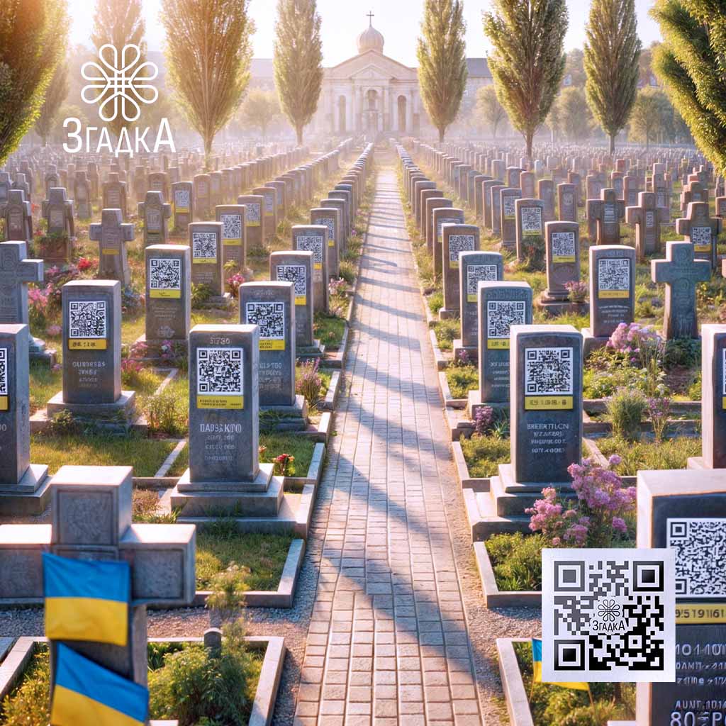 Меморіальні qr таблички — ілюстрація до статті «Меморіальні qr таблички: новітній спосіб увічнення пам'яті»