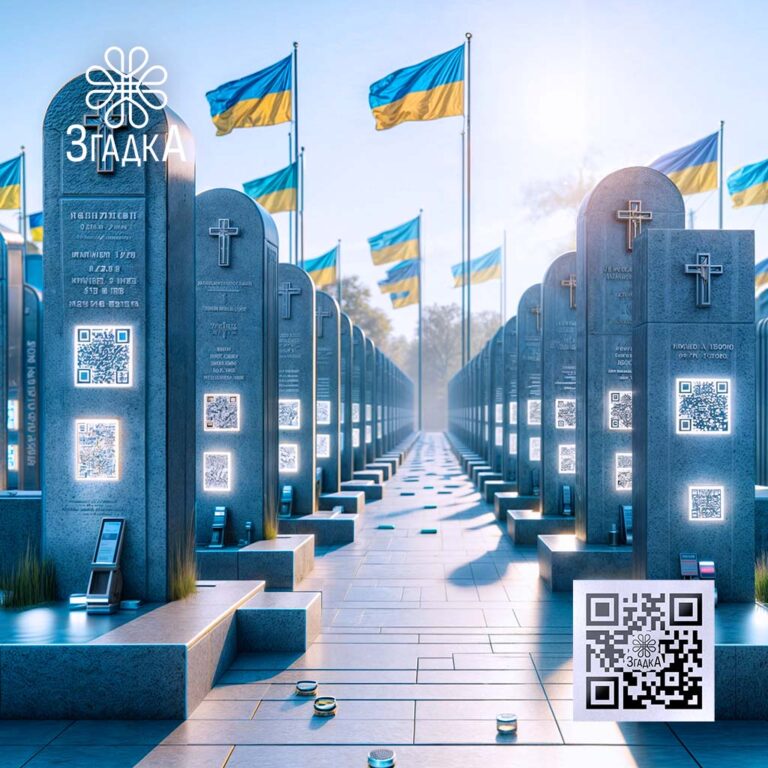 Меморіальні відео з qr — ілюстрація до статті «Меморіальні відео з qr: новий спосіб вшанування пам'яті»